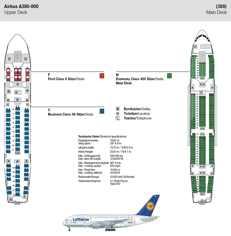 Air France A388 Seating Chart