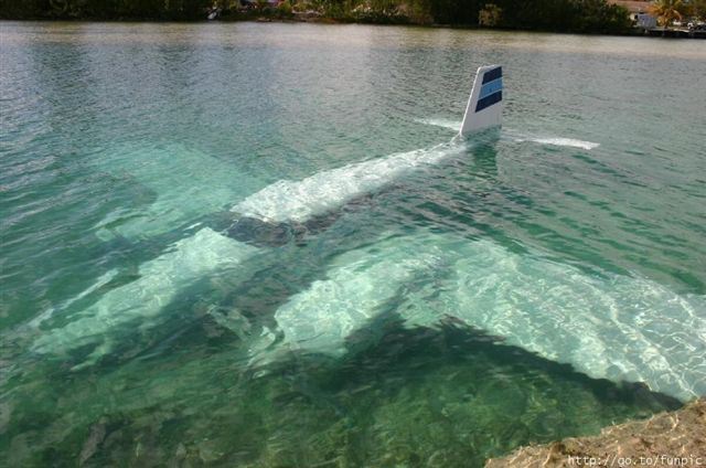 beech aircraft underwater