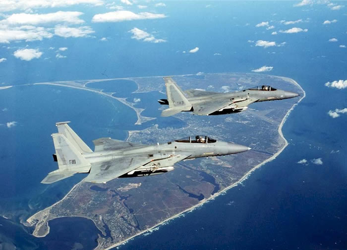 F-15s In Flight Over Florida