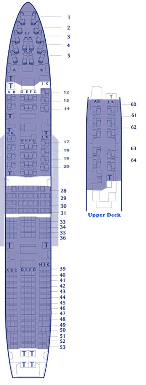 british airways boeing 747 seating map aircraft chart