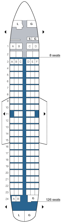united airlines boeing seating map aircraft chart