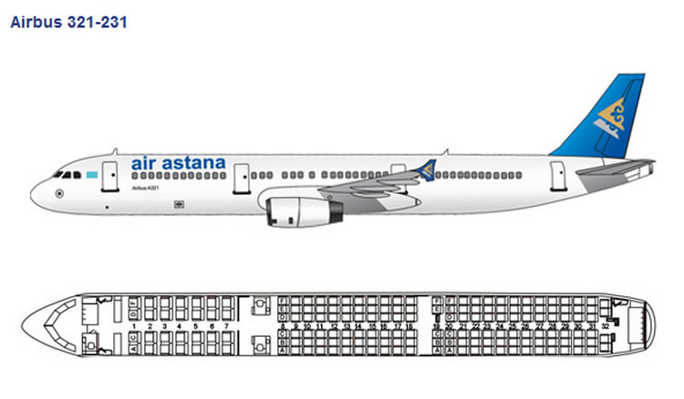 Air Astana Airlines Aircraft Seatmaps Airline Seating Maps And Layouts
