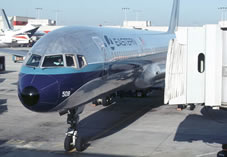 eastern airlines 757 at airport gate