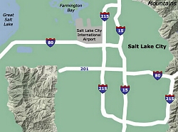 salt lake city airport map car rental