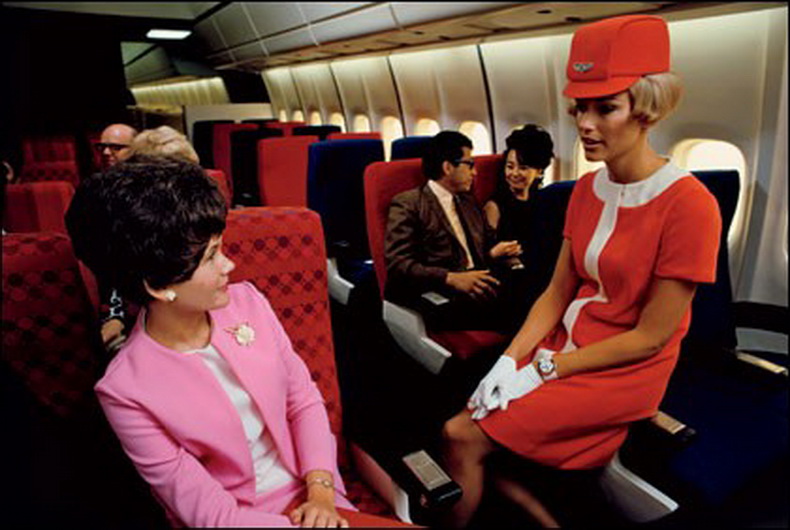 flight attendants 1960 interior photo