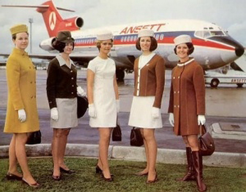 flight attendants from ansett airlines