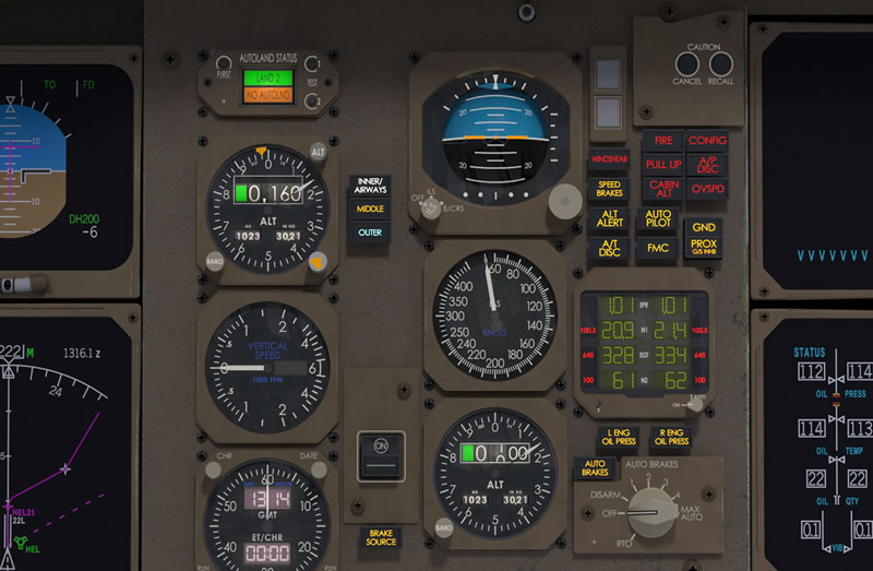 glass digital cockpit for fsx aircraft