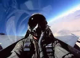 military fighter pilot in f15