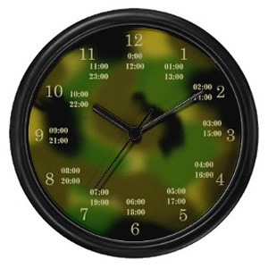 military time clock 1100
