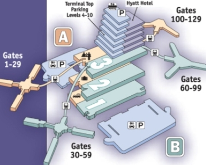 World Airport Maps and Illustrations of International Airports