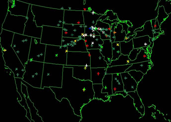 usa atc map of all commercial aircraft