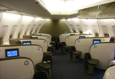 boeing 747 upper deck airline seats