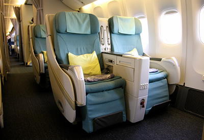 first class airline seating
