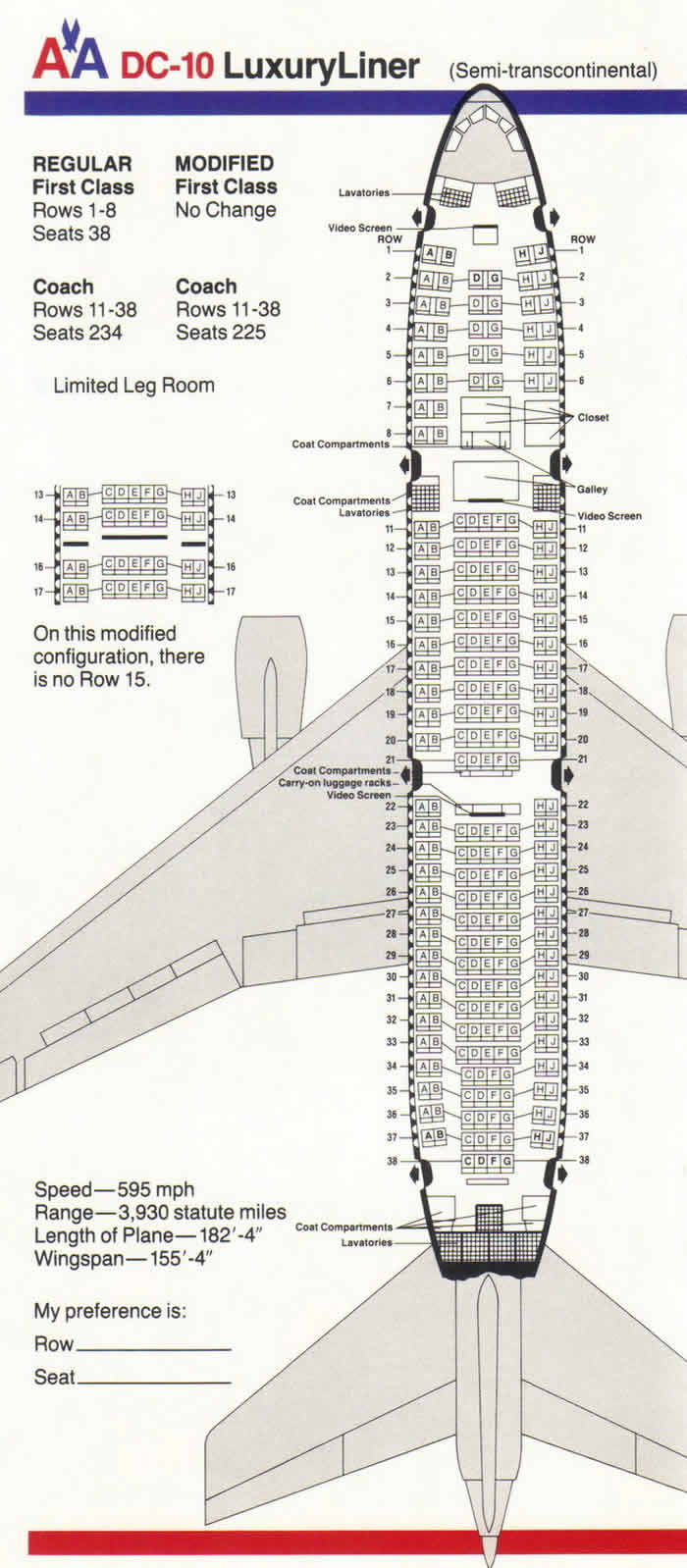 AA DC-10 SEMI-TRANSCONTINENTAL