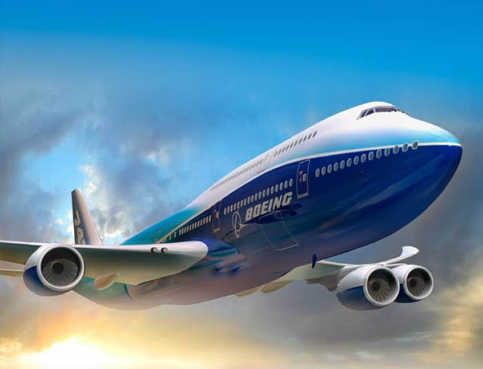 New Boeing 747-8 Intercontinental Airplane Picture - under aircraft view
