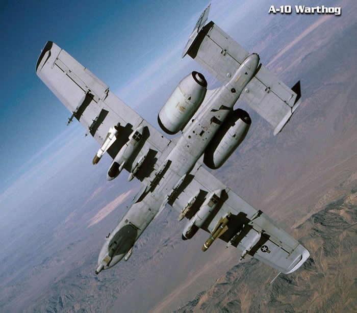 A-10 Thunderbolt Warthog Underbelly Bomb View
