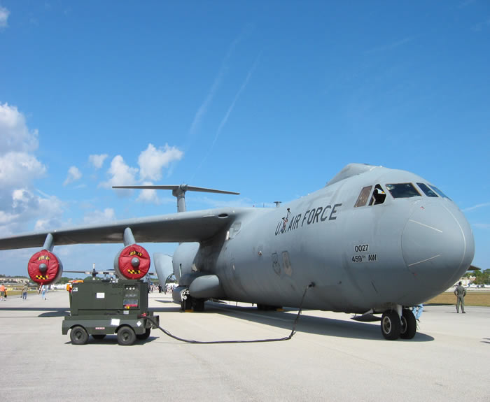 USAF C-141 Starlifter with dash 60 connected