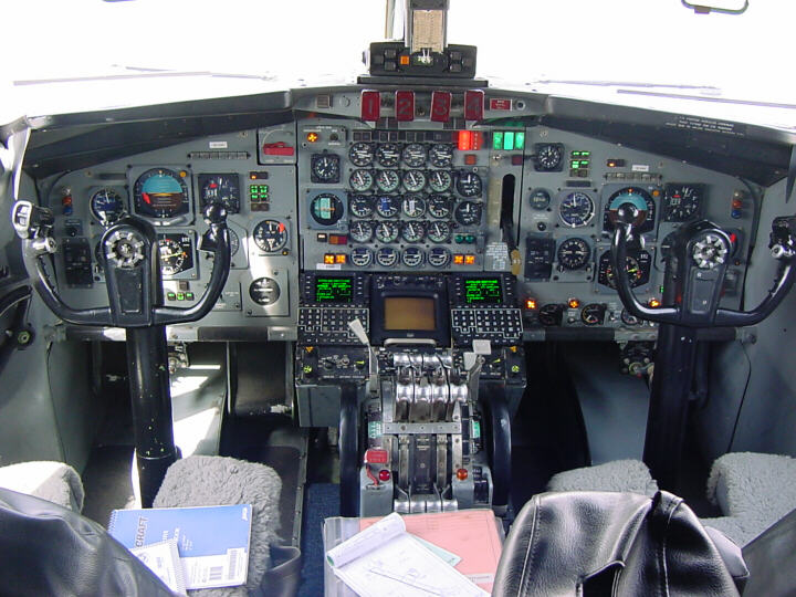 E8 JSTAR Cockpit Photo