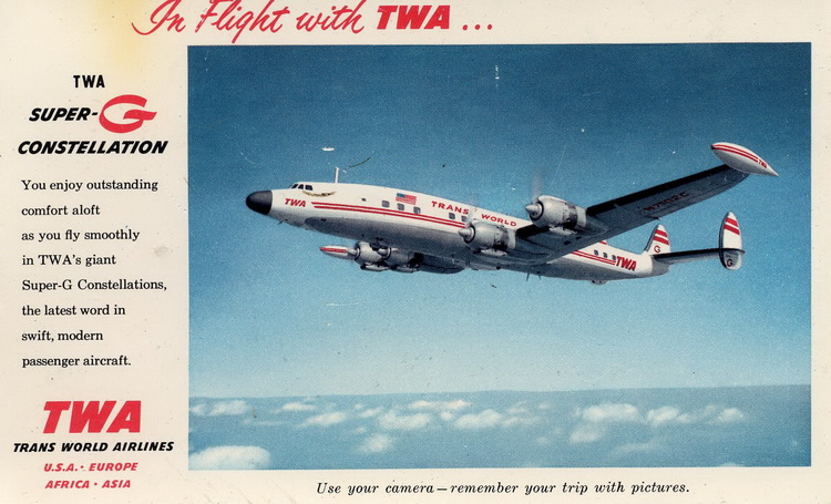 TWA VIntage Lockheed Super-G Constellation