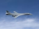 b1b bomber in flight
