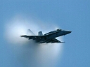 f-18 breaking the sound barrier