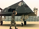 stealth fighter taxiing