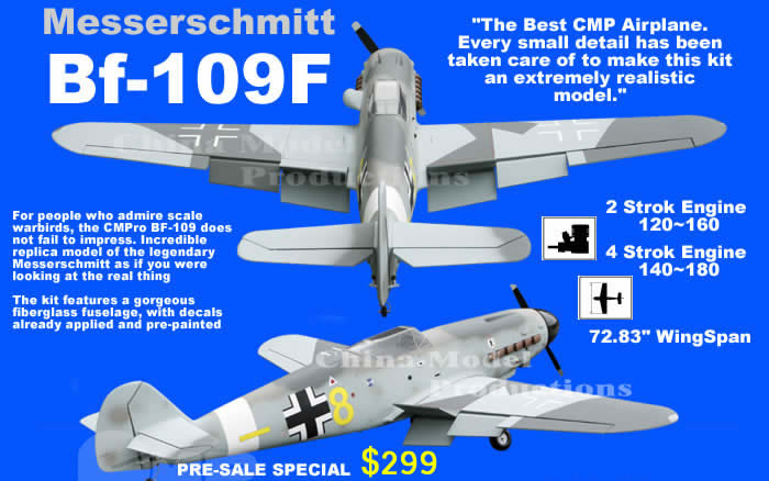 Remote Control Aircraft Messerschmitt BF-109