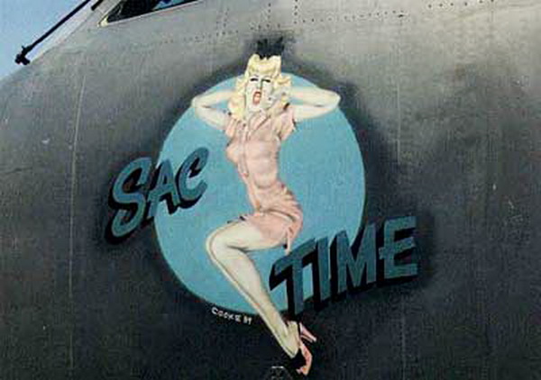 sac time aircraft noseart