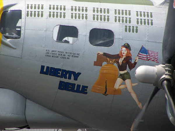 liberty belle airplane nose art