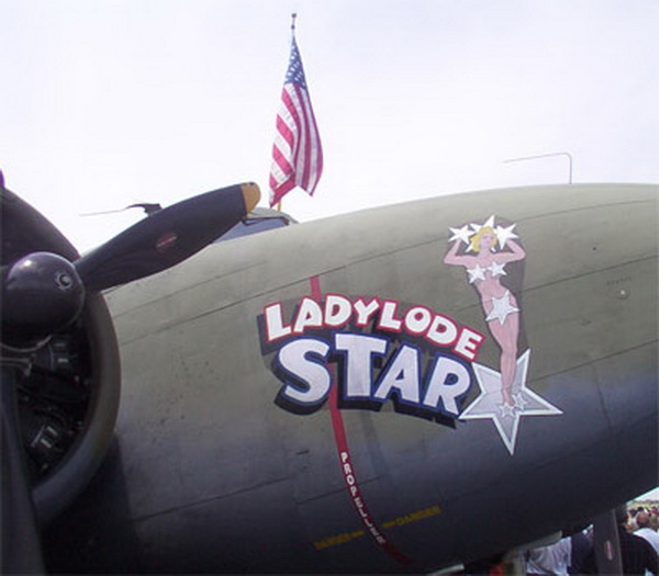 ladylode star aircraft nose art