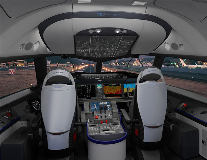 Boeing 787 Dreamliner Cockpit Photo