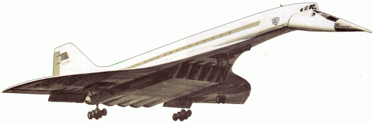 tupolev tu-144 supersonic aircraft vintage