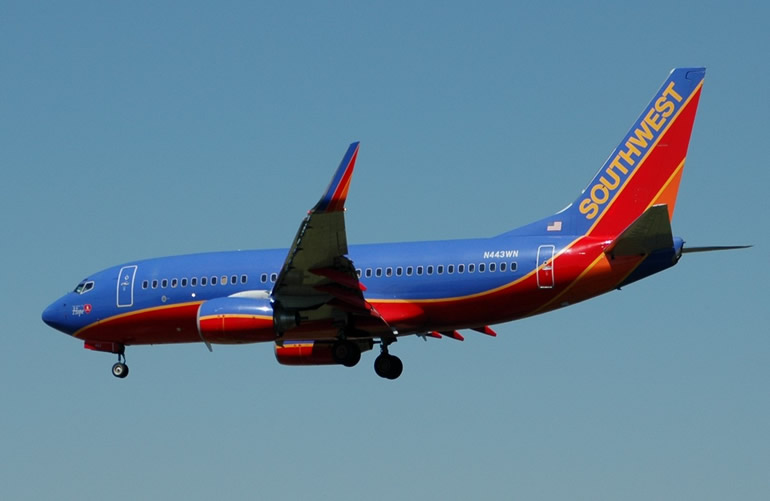 Southwest Airlines Boeing 737 With Winglets for Fuel Efficiency