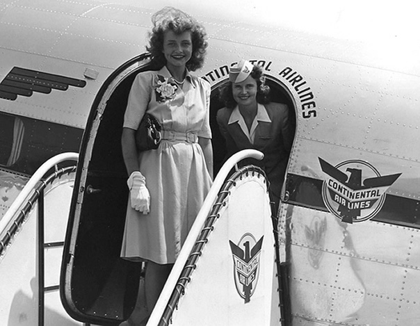 Continental Stewardess Picture