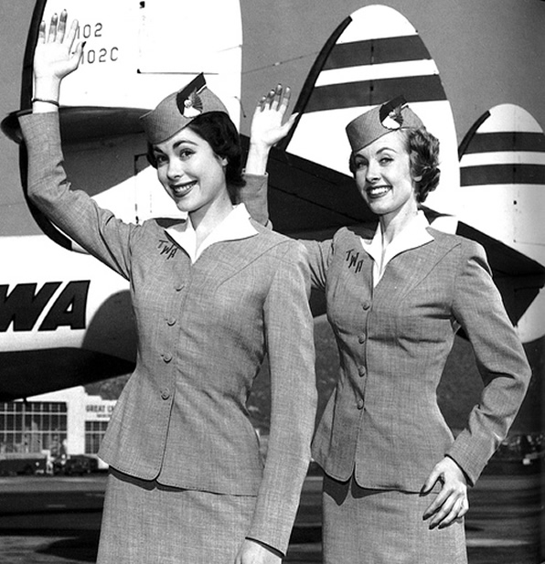 TWA Constillation Stewardess Photo
