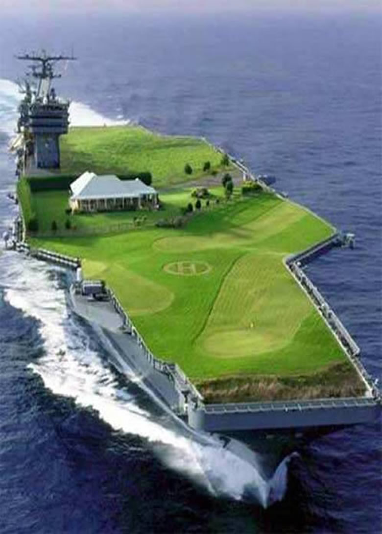 aircraft carrier golf course