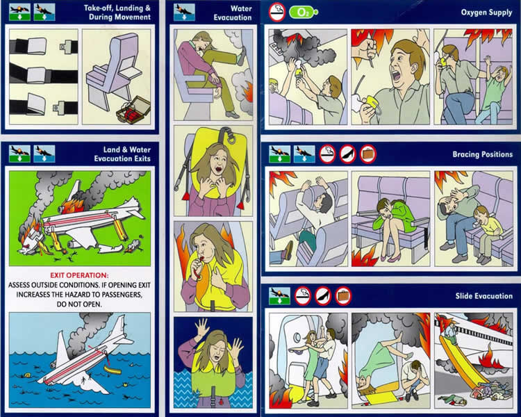 airline safety flight card