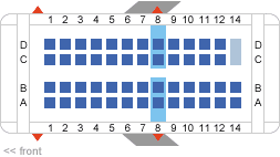 delta airlines crj-200 seating map aircraft chart