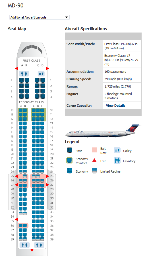 delta md90 seating map