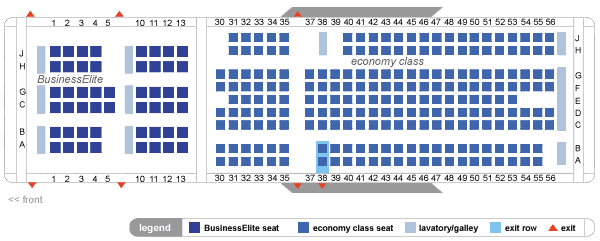 delta airlines md-11 md11 seating map aircraft chart