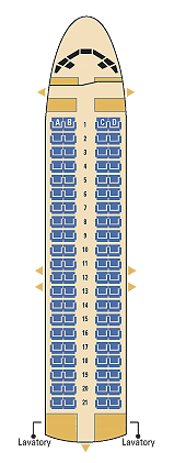 midwest airlines dc9-30 seating map aircraft chart