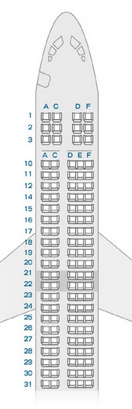 BOEING 717 AirTran AIRLINES SEATING CHART