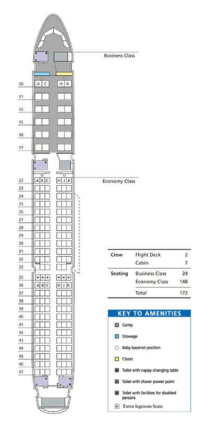 DRAGONAIR AIRLINES AIRBUS A321 AIRCRAFT SEATING CHART