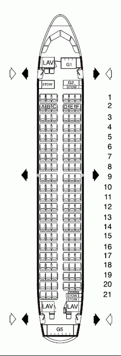FINNAIR AIRLINES AIRBUS A319 AIRCRAFT SEATING CHART