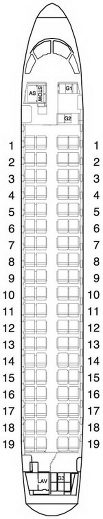 FINNAIR AIRLINES EMBRAER 170 AIRCRAFT SEATING CHART