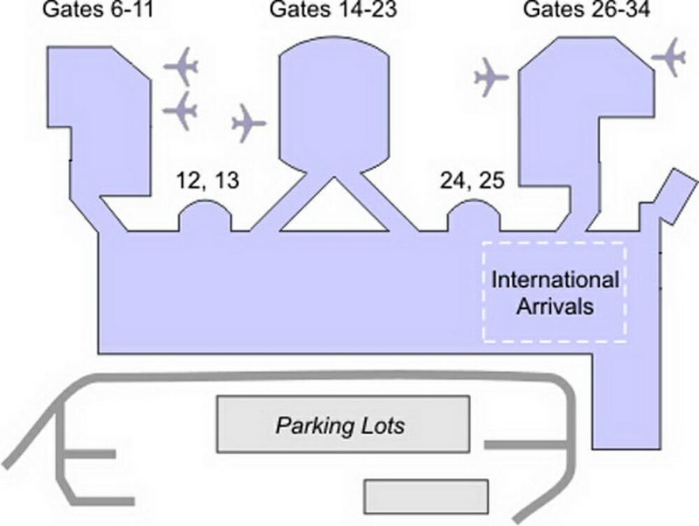 Honolulu Airport Terminal Map - United States Map