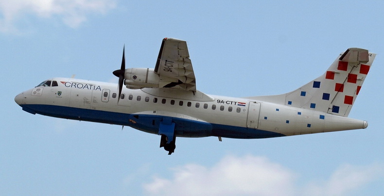 ATR 42 Airplane Of Croatia Airlines