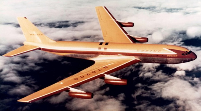 boeing 707 -80 barrel roll jet