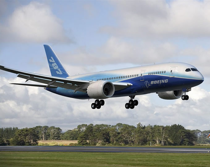 boeing 787 landing picture