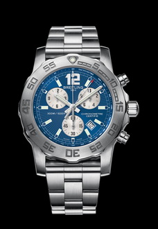 blue breitling watch